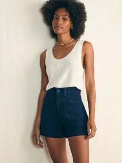 Women Faherty Brand Shorts & Skirts*Stretch Terry Patch Pocket Short -