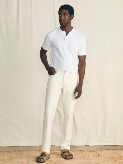 Faherty Brand Pants*Stretch Terry 5-Pocket Athletic Fit Pant (32" Inseam) -