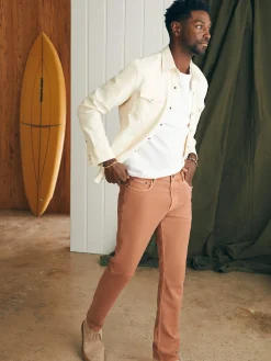 Faherty Brand Pants*Stretch Terry 5-Pocket Athletic Fit Pant (32