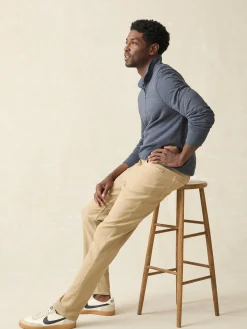 Faherty Brand Pants*Stretch Terry 5-Pocket Athletic Fit Pant -