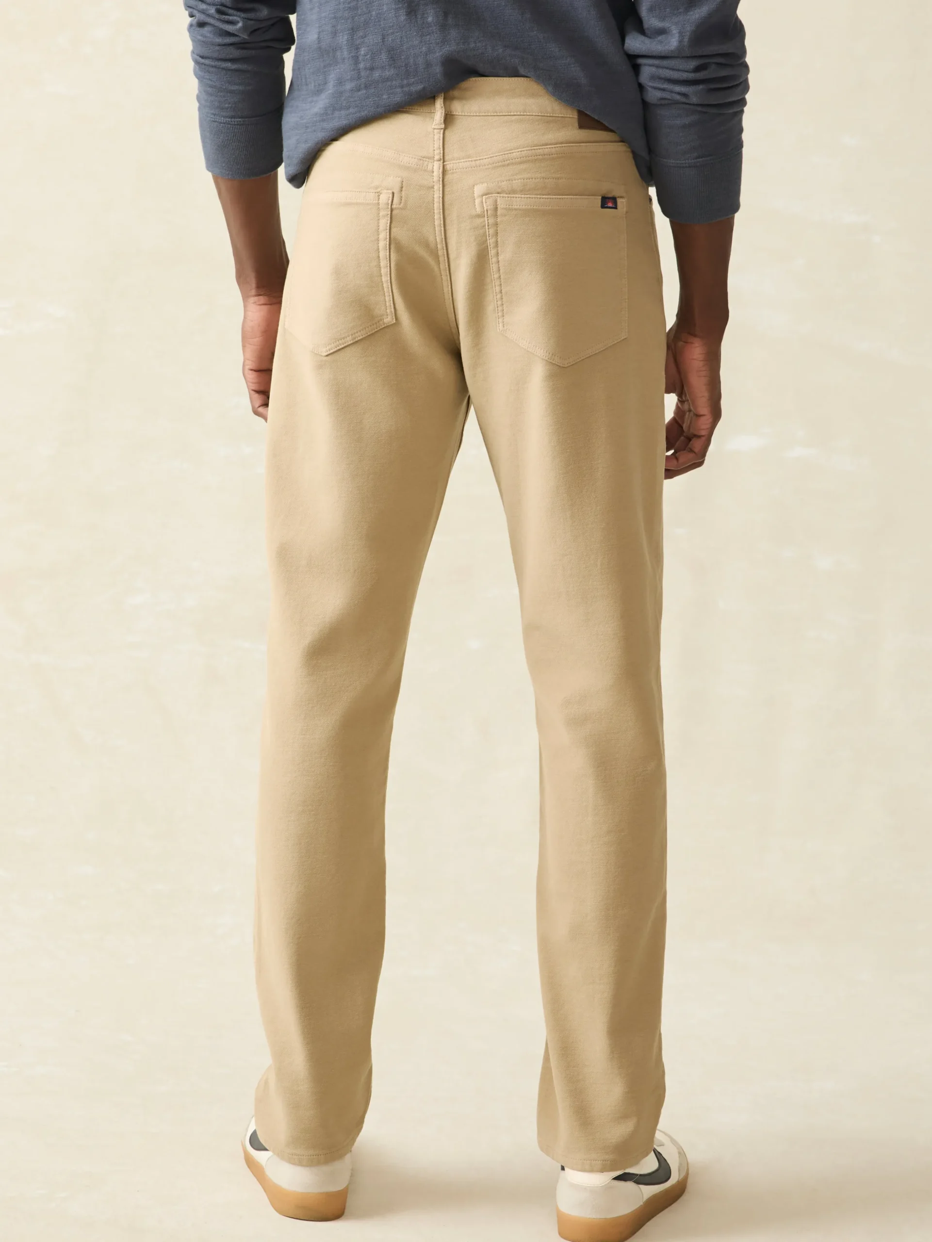 Faherty Brand Pants*Stretch Terry 5-Pocket Athletic Fit Pant -