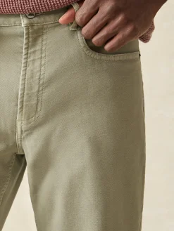 Faherty Brand Pants*Stretch Terry 5-Pocket Athletic Fit Pant -