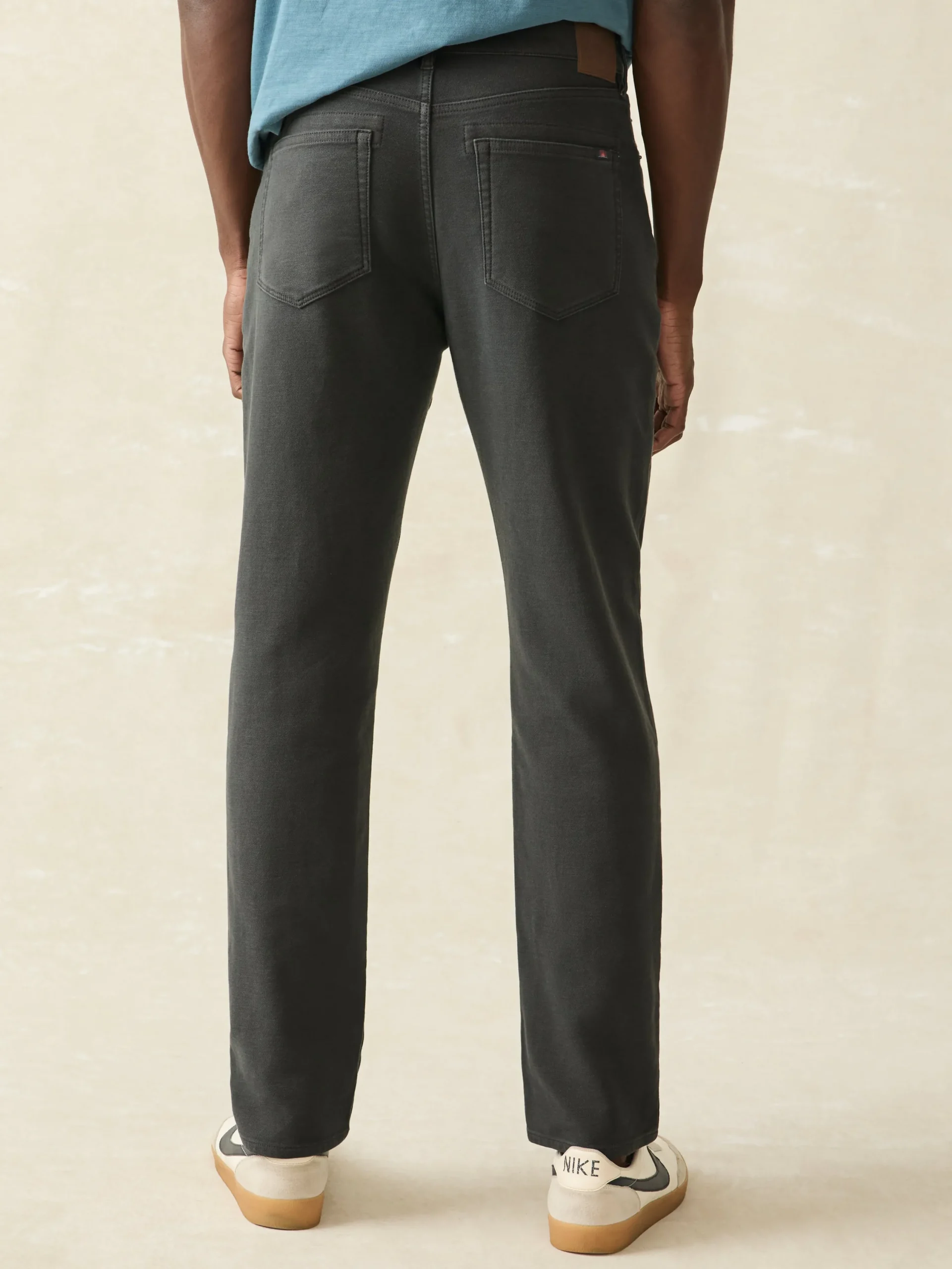 Faherty Brand Pants*Stretch Terry 5-Pocket Athletic Fit Pant -