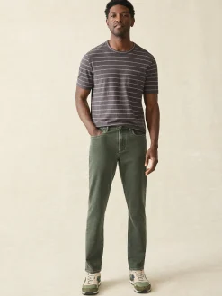 Faherty Brand Pants*Stretch Terry 5-Pocket Athletic Fit Pant -
