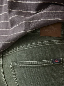 Faherty Brand Pants*Stretch Terry 5-Pocket Athletic Fit Pant -
