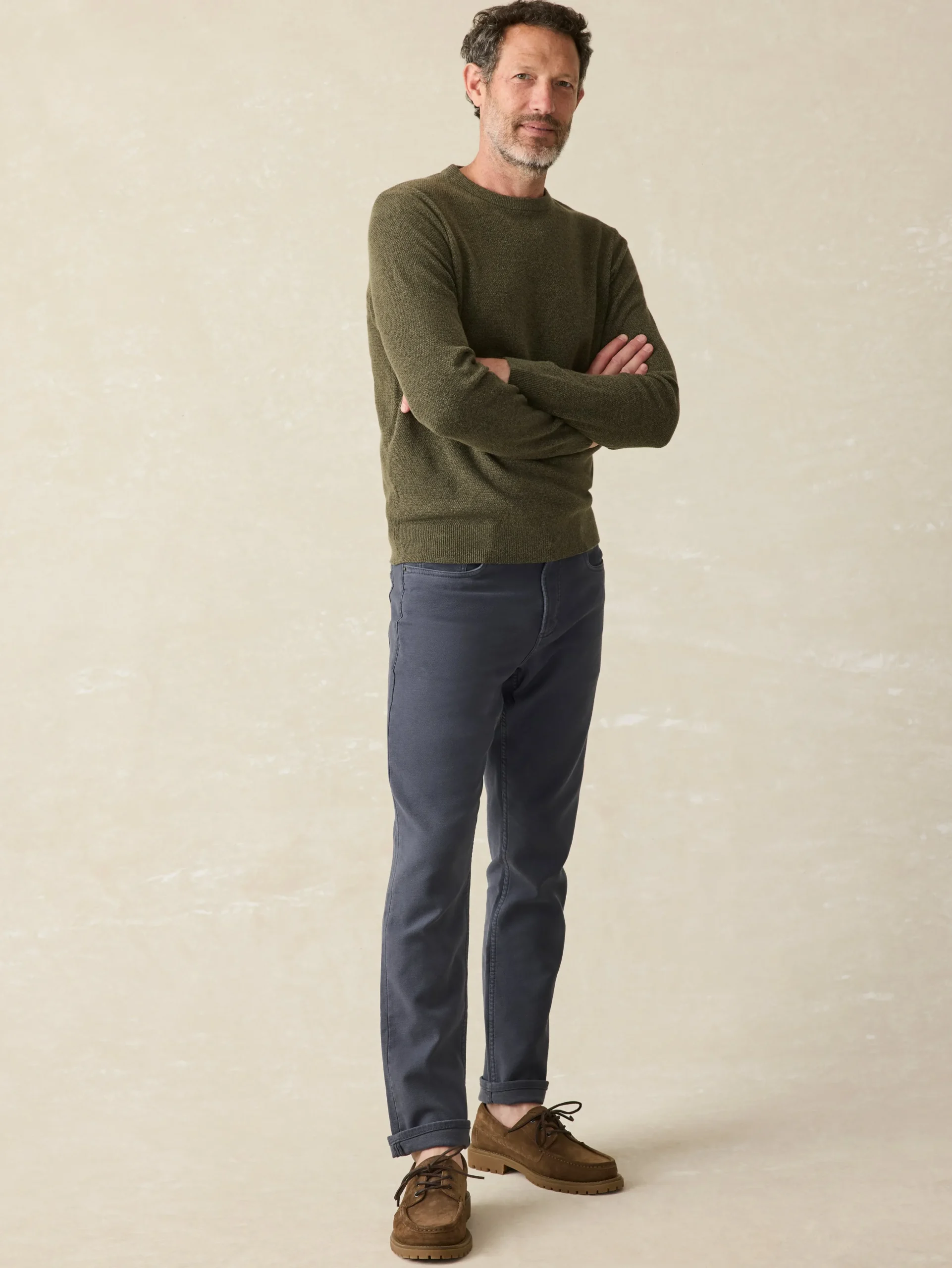 Faherty Brand Pants*Stretch Terry 5-Pocket Pant -