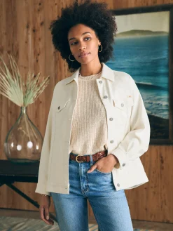 Women Faherty Brand Blazers & Outerwear*Stretch Terry Trucker Jacket -