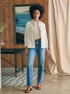 Women Faherty Brand Blazers & Outerwear*Stretch Terry Trucker Jacket -