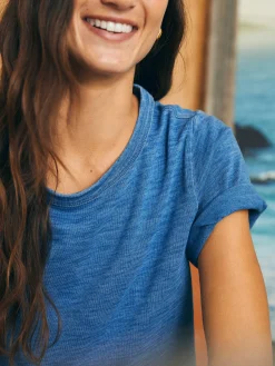 Women Faherty Brand T-Shirts*Sunwashed Crew Tee -