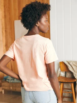 Women Faherty Brand T-Shirts*Sunwashed Crew Tee -