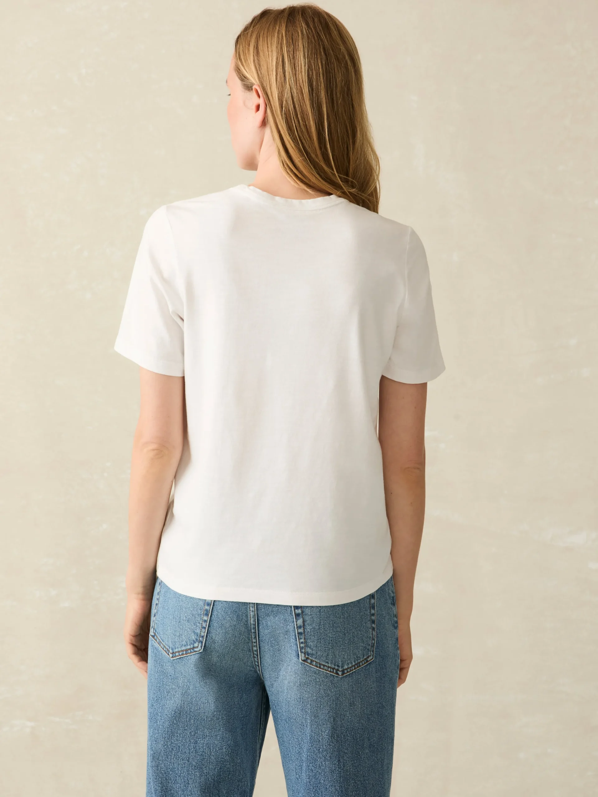 Women Faherty Brand T-Shirts*Sunwashed Crew Tee -
