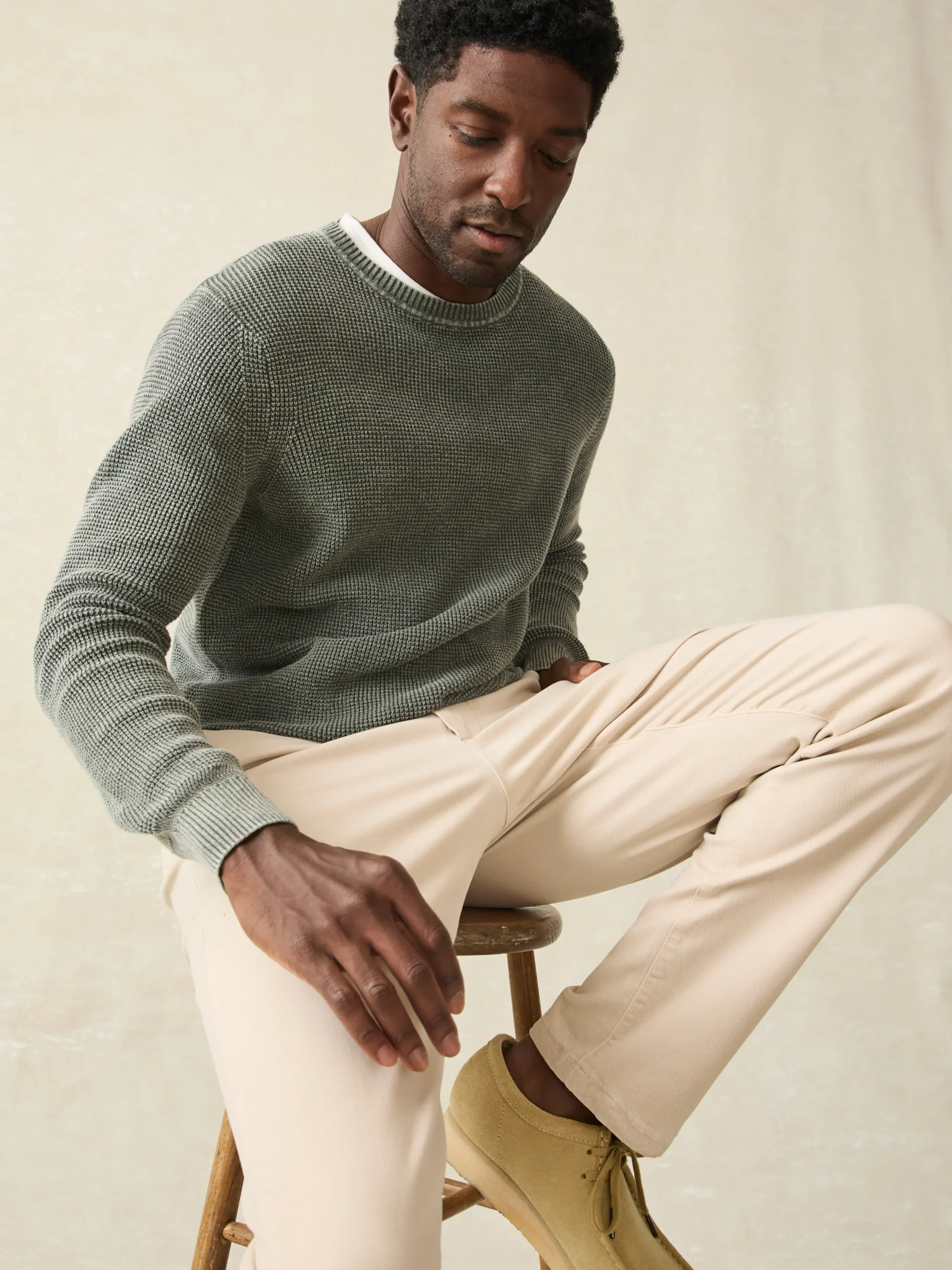 Faherty Brand Sweaters*Sunwashed Crewneck Sweater -