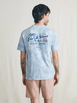 Faherty Brand T-Shirts & Henleys*Sunwashed Graphic Tee -