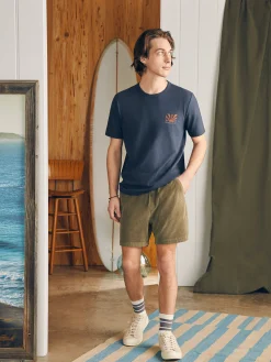 Faherty Brand T-Shirts & Henleys*Sunwashed Graphic Tee -
