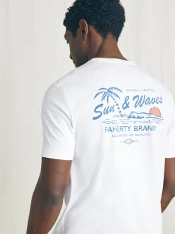 Faherty Brand T-Shirts & Henleys*Sunwashed Graphic Tee -