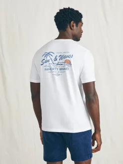 Faherty Brand T-Shirts & Henleys*Sunwashed Graphic Tee -