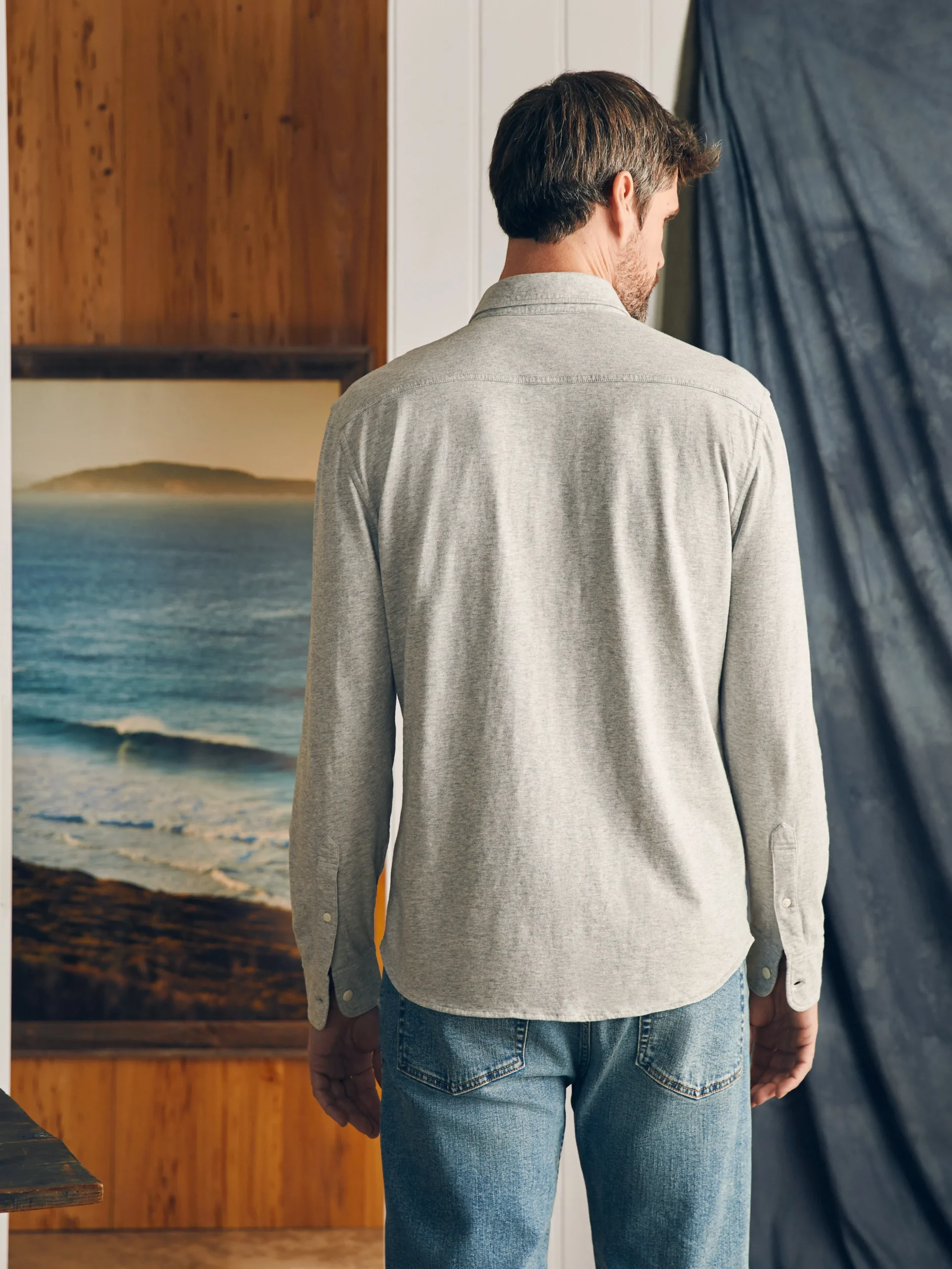 Faherty Brand Shirts*Sunwashed Knit Shirt -