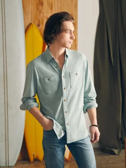 Faherty Brand Shirts*Sunwashed Knit Shirt -