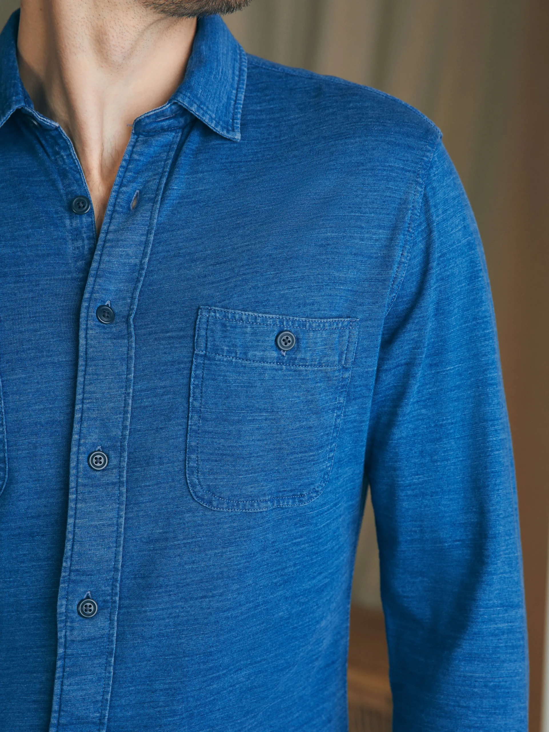 Faherty Brand Shirts*Sunwashed Knit Shirt -