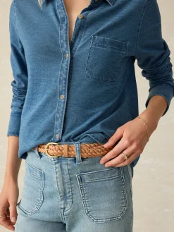 Women Faherty Brand Shirts & Tops*Sunwashed Knit Shirt -