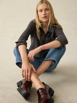 Women Faherty Brand Shirts & Tops*Sunwashed Knit Shirt -