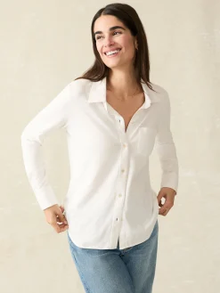 Women Faherty Brand Shirts & Tops*Sunwashed Knit Shirt -