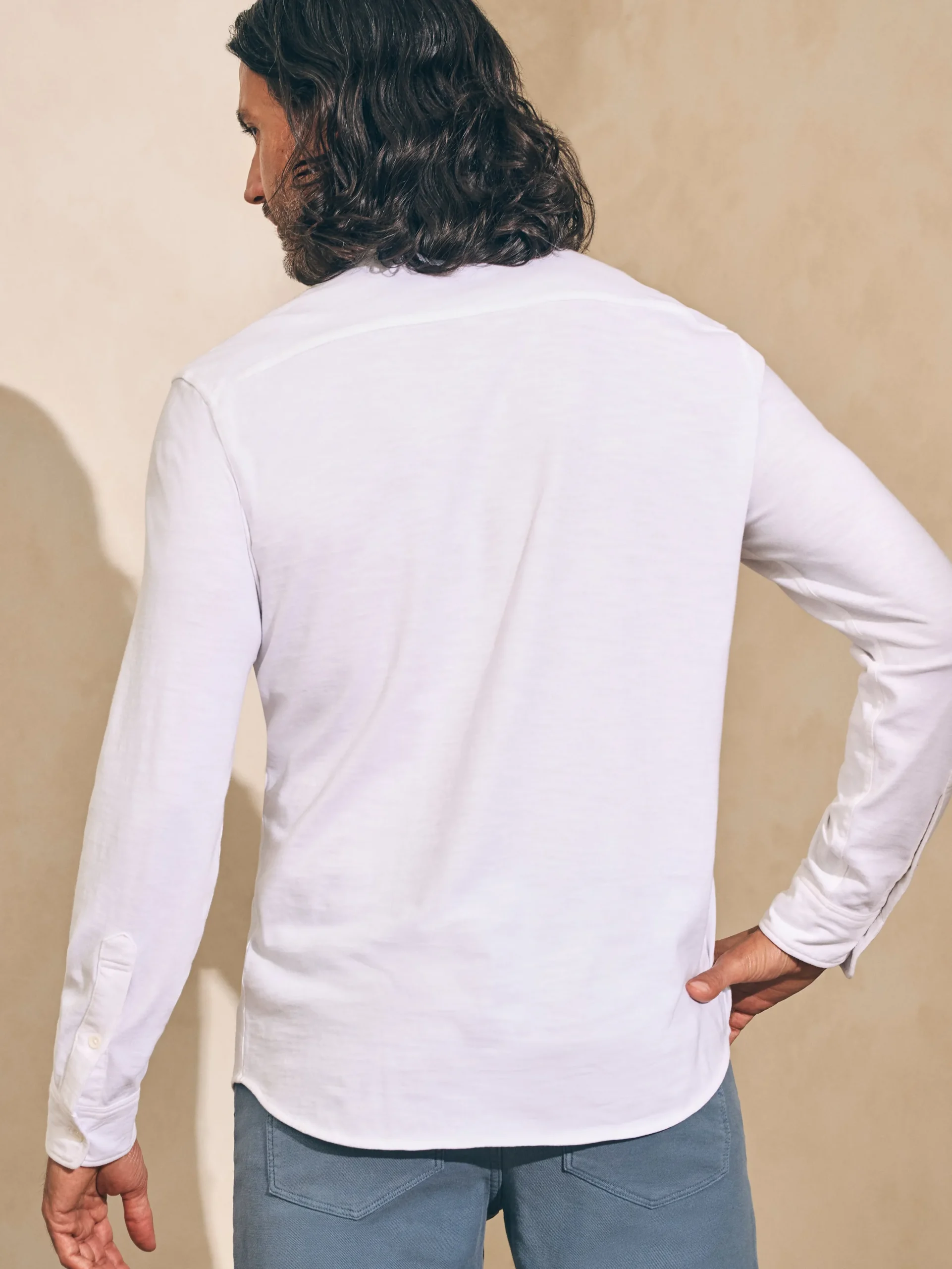 Faherty Brand Shirts*Sunwashed Knit Shirt (Single Pocket) (Tall) -