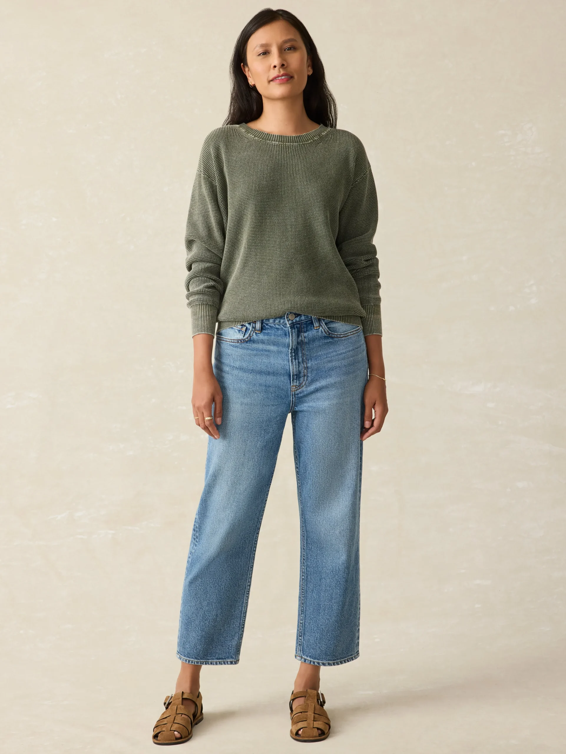Women Faherty Brand Sweaters*Sunwashed Relaxed Sweater -
