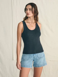 Women Faherty Brand T-Shirts*Sunwashed Rib Tank -