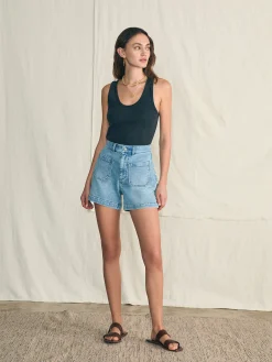 Women Faherty Brand T-Shirts*Sunwashed Rib Tank -