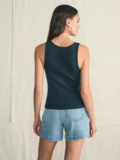 Women Faherty Brand T-Shirts*Sunwashed Rib Tank -