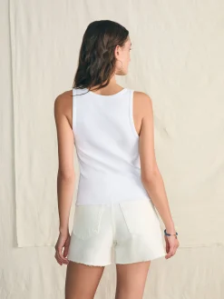 Women Faherty Brand T-Shirts*Sunwashed Rib Tank -
