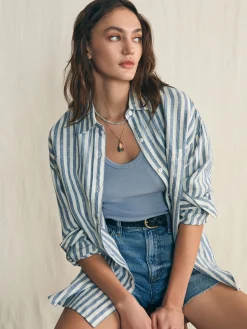Women Faherty Brand T-Shirts*Sunwashed Rib Tank -