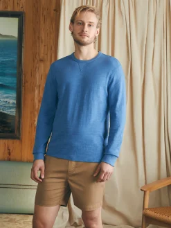 Faherty Brand T-Shirts & Henleys|Lounge*Sunwashed Slub Crew -