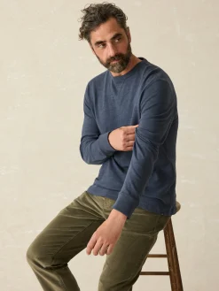 Faherty Brand Hoodies & Sweatshirts|Lounge*Sunwashed Slub Crew -