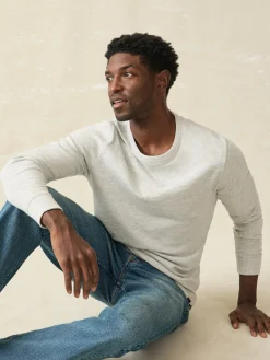 Faherty Brand Hoodies & Sweatshirts|Lounge*Sunwashed Slub Crew -