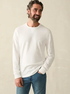 Faherty Brand Hoodies & Sweatshirts|Lounge*Sunwashed Slub Crew (Tall) -