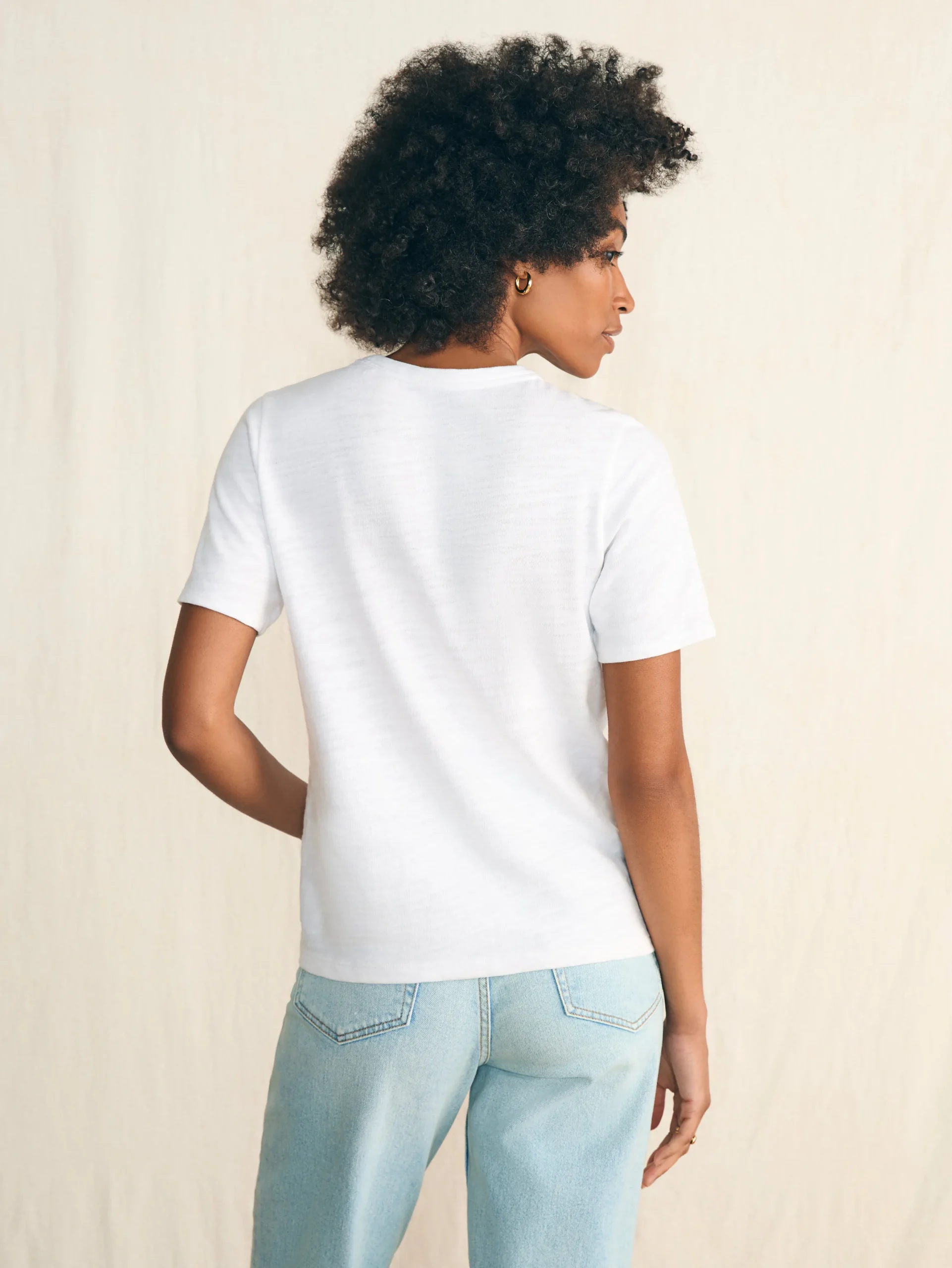 Women Faherty Brand T-Shirts*Sunwashed Slub Graphic Tee -