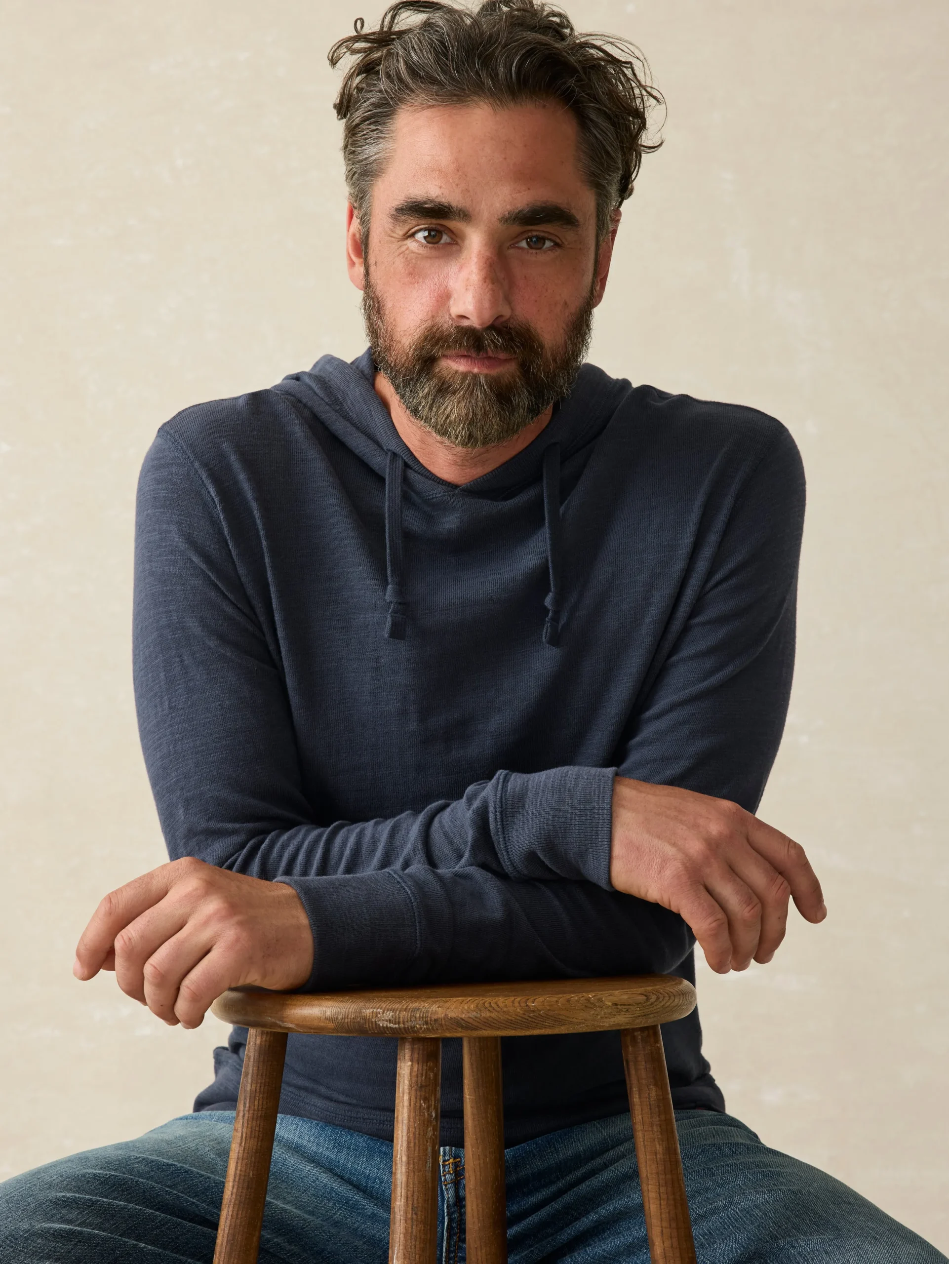 Faherty Brand Hoodies & Sweatshirts|Lounge*Sunwashed Slub Hoodie (Tall) -