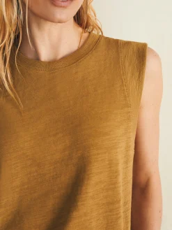 Women Faherty Brand T-Shirts*Sunwashed Slub Muscle Tank -