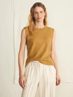 Women Faherty Brand T-Shirts*Sunwashed Slub Muscle Tank -