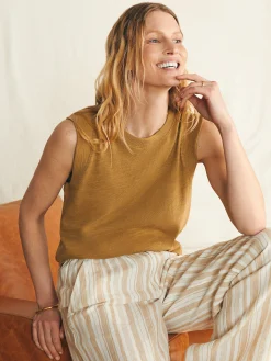 Women Faherty Brand T-Shirts*Sunwashed Slub Muscle Tank -