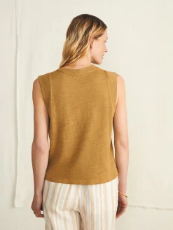 Women Faherty Brand T-Shirts*Sunwashed Slub Muscle Tank -