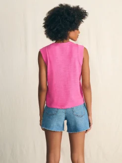 Women Faherty Brand T-Shirts*Sunwashed Slub Muscle Tank -