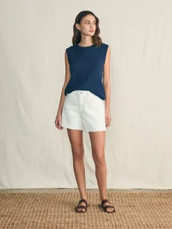 Women Faherty Brand T-Shirts*Sunwashed Slub Muscle Tank -