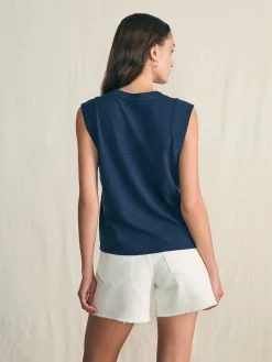 Women Faherty Brand T-Shirts*Sunwashed Slub Muscle Tank -