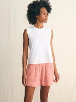 Women Faherty Brand T-Shirts*Sunwashed Slub Muscle Tank -
