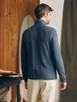 Faherty Brand Hoodies & Sweatshirts|Lounge*Sunwashed Slub Quarter Zip (Tall) -