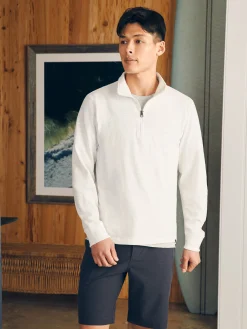 Faherty Brand Hoodies & Sweatshirts|Lounge*Sunwashed Slub Quarter Zip (Tall) -
