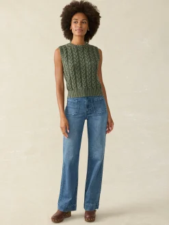 Women Faherty Brand Sweaters*Sunwashed Sweater Vest -